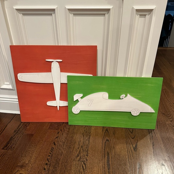 Pottery Barn kids wooden wall art - Picture 5 of 5